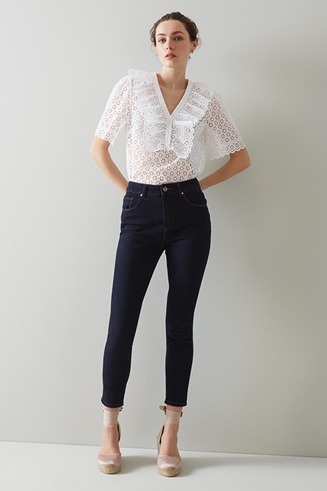 ROSE BUTTON-DOWN SHIRT WHITE 3