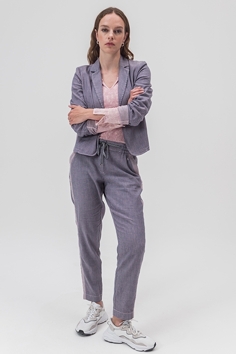 ELBA PANTALON MET ELASTISCHE TAILLEBAND MISTY ROSE 1