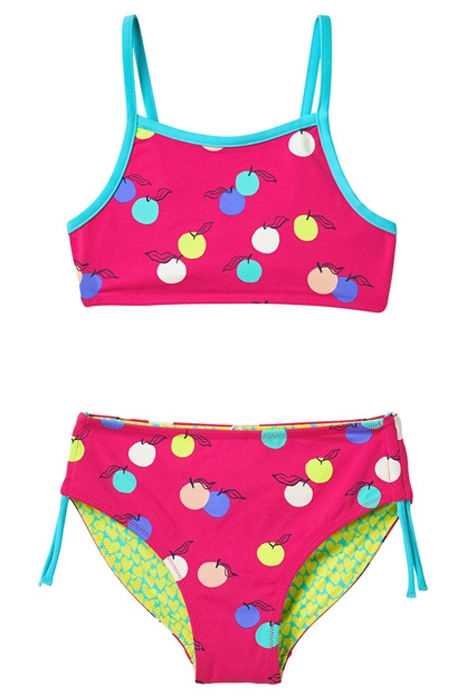 FRUIT SPOT REVERSIBLE BIKINI MULTI GREEN 1