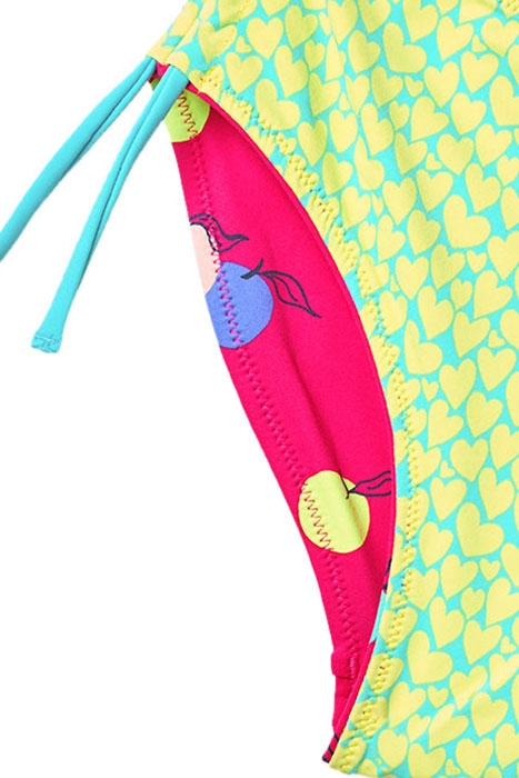 FRUIT SPOT REVERSIBLE BIKINI MULTI GREEN 2