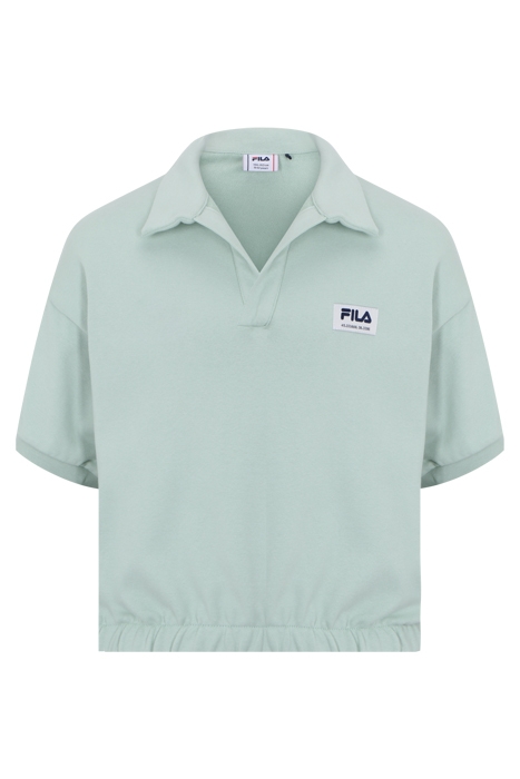 TABEN-RODT TOWELIING KNIT POLO SILT GREEN 1