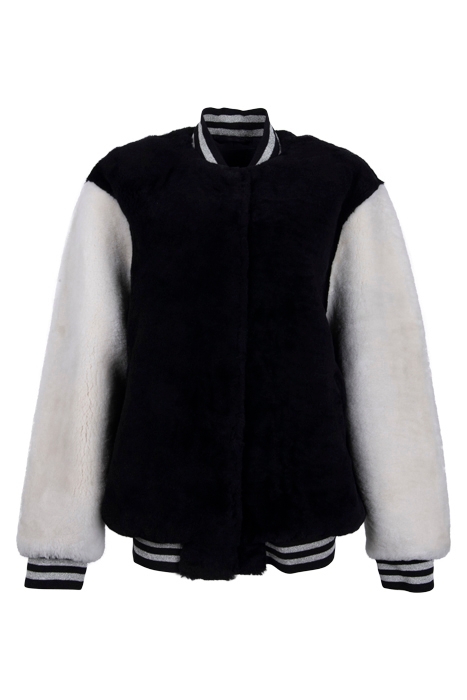 DINAH BASEBALL JACKE BLACK/WHITE 1