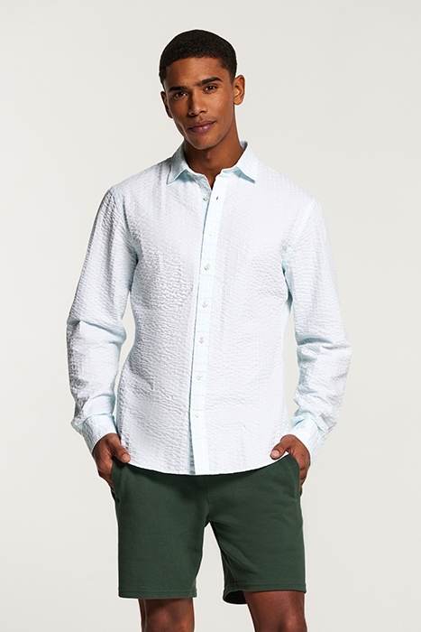 SHAWN SEERSUCKER SHIRT LIGHT SKY BLUE 1