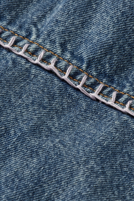 EMBROIDERED WASHED DENIM TUCKER JACKET — BACK IN THE DAY 3