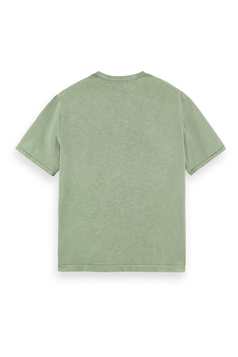 SLUB-JERSEY ARTWORK T-SHIRT IN ORGANIC COTTON KHAKI 2