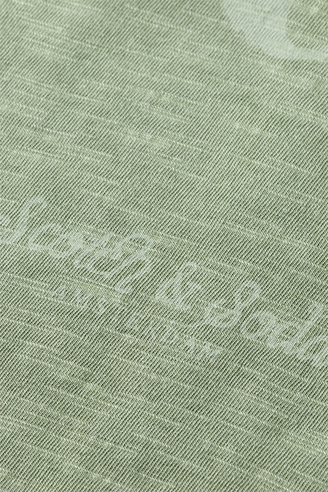 SLUB-JERSEY ARTWORK T-SHIRT IN ORGANIC COTTON KHAKI 7