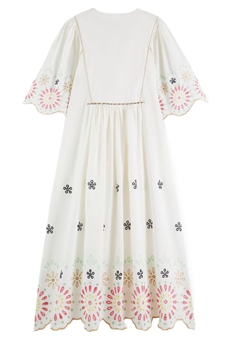 BRODERIE MAXI DRESS VANILLA WHITE 2