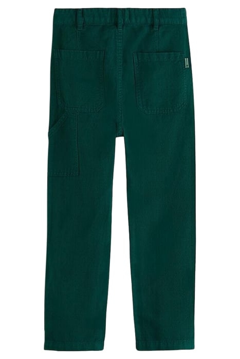 LOOSE FIT- 5-POCKET LINEN PANTS BOTANICAL GREEN 8