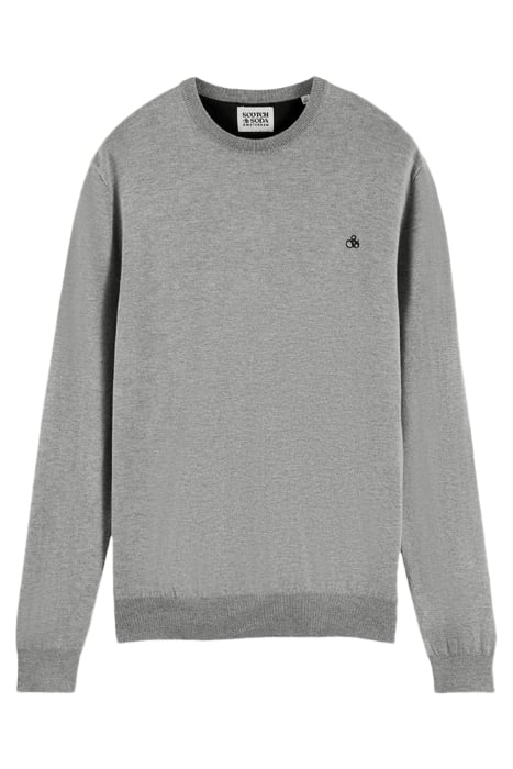 ESSENTIALS - CLASSIC CREWNECK PULLOVER GREY MELANGE 1
