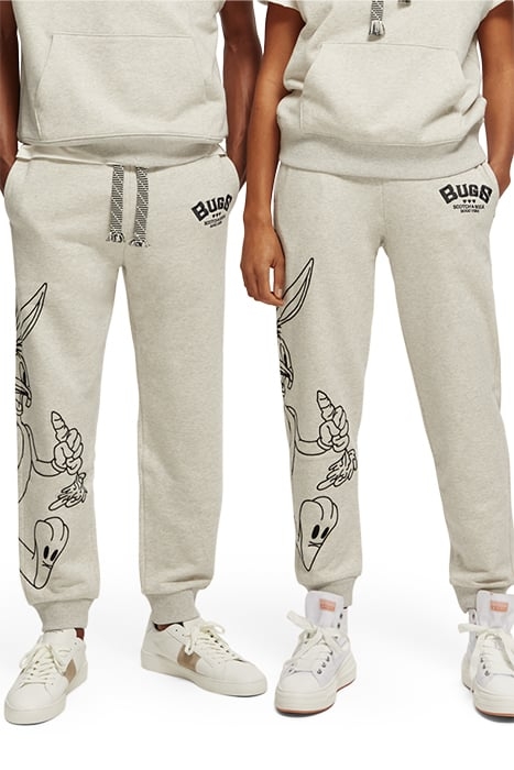 BUGS BUNNY - SWEATPANTS WITH PLACEMENT EMBROIDERY OFF WHITE 3