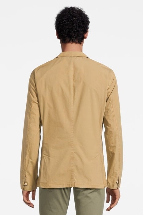 GARMENT-DYED POPLIN BLAZER CONTAINS ORGANIC COTTON WALNUT 3