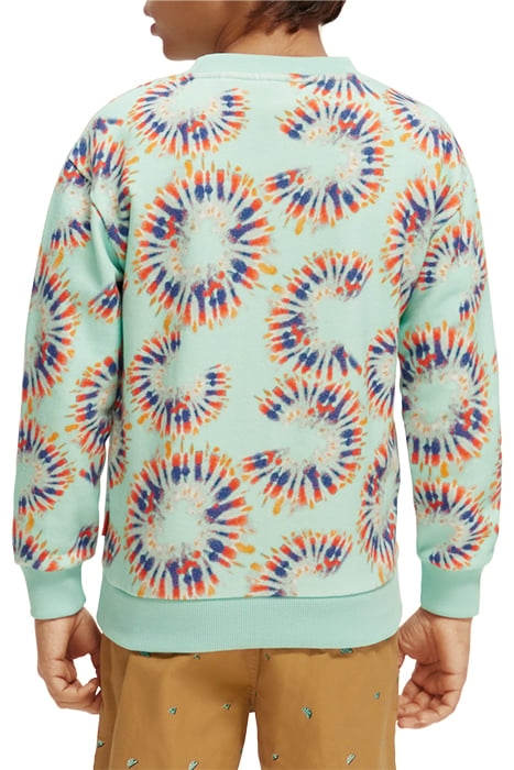 COTTON IN CONVERSION ALL-OVER PRINTED CREWNECK SWEATSHIRT TI 3