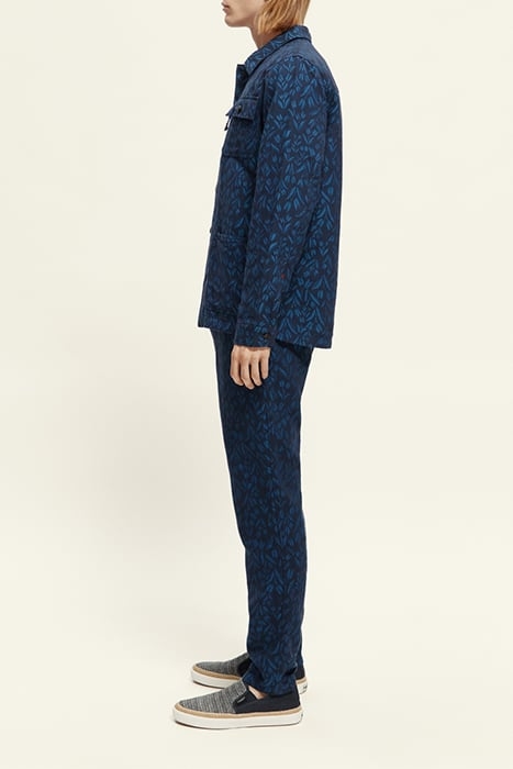 JACQUARD LINEN-BLEND WORKER JACKET COMBO A 5