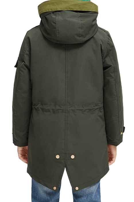 WATER REPELLENT TEDDY LINED RECYCLED POLYESTER HOODED PARKA 2