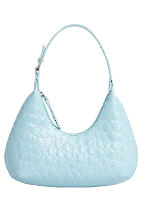 BABY AMBER ICE CIRCULAR CROCO EMBOSSED LEATHER 1