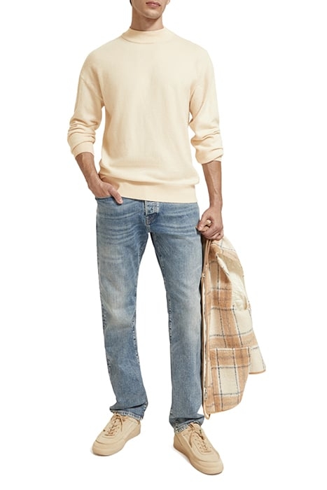 DROPPED SHOULDER BASIC MOCK IN RECYCLED POLYESTER BLEND LIGH 3