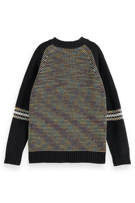 COLOURFUL STRUCTURED PULLOVER IN ORGANIC COTTON MULTICOLOUR 5