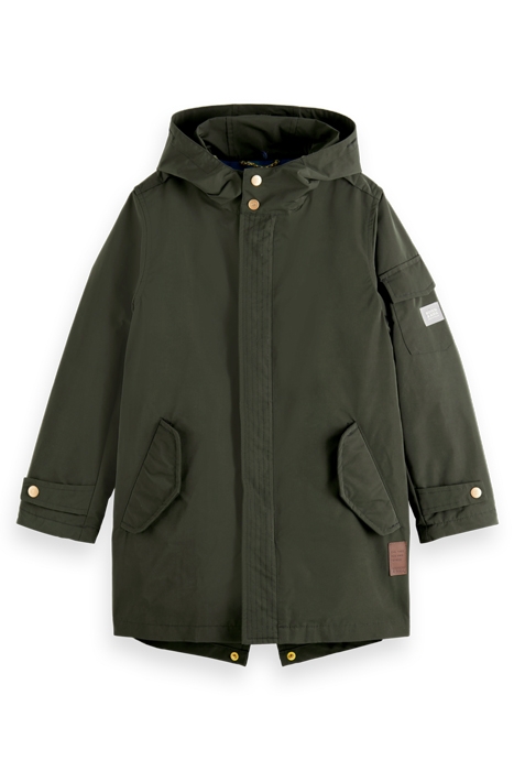 WATER REPELLENT TEDDY LINED RECYCLED POLYESTER HOODED PARKA 4
