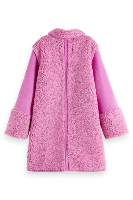 LONGER-LENGTH BONDED TEDDY JACKET FUCHSIA 5