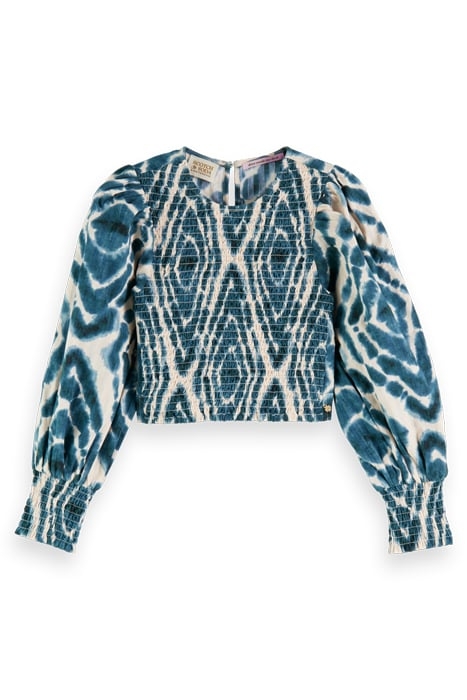 ALL-OVER PRINTED LONG-SLEEVED CROPPED TOP DISCO TIE DYE BOTT 4