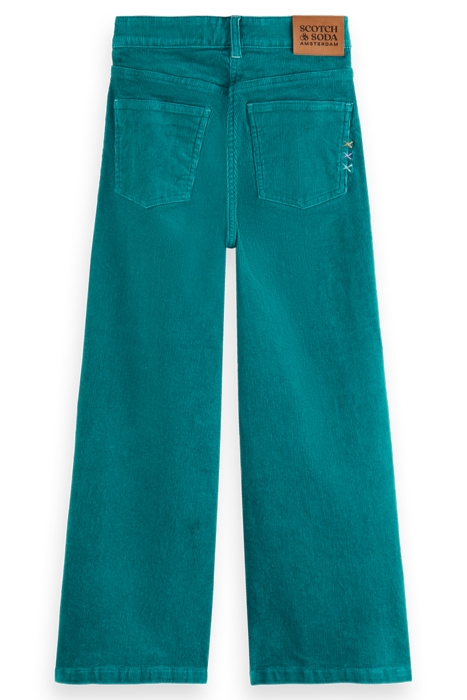 THE WAVE HIGH RISE SUPER WIDE JEANS IN CORDUROY JADE 5