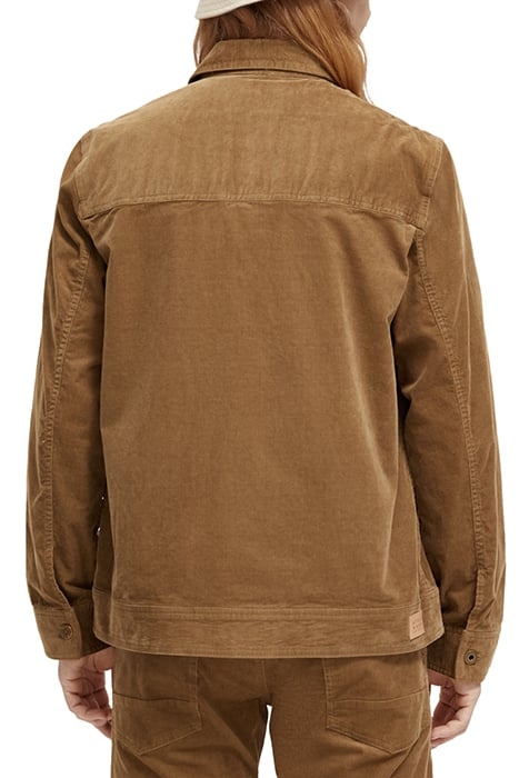 FINE CORDUROY TRUCKER JACKET TAUPE 2