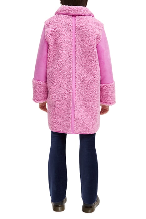LONGER-LENGTH BONDED TEDDY JACKET FUCHSIA 3