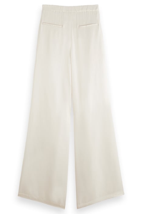 ELENI - HIGH RISE WIDE LEG PYJAMA PANTS ECRU 5
