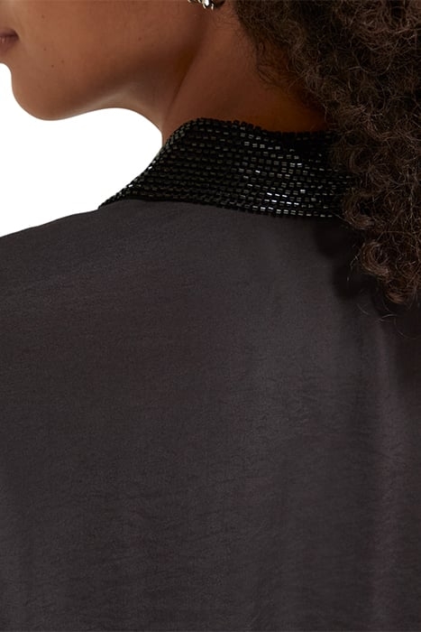 RELAXED FIT SHIRT WITH BEADED COLLAR AND CHEST POCKETS EVENI 8