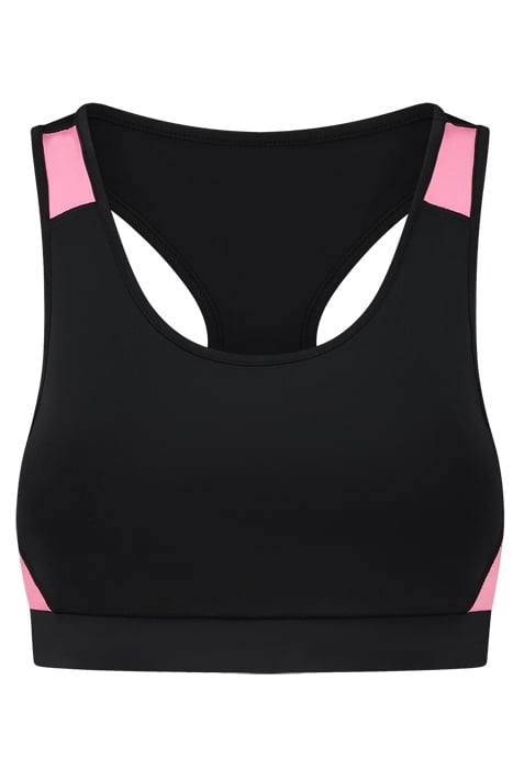COLORBLOCK SPORT BRA DARK PINK 1