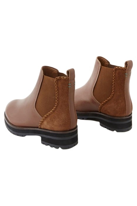 WIDE FIT LEATHER CHEEA BOOT MID TAN 3