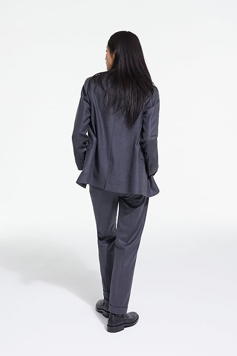 SUIT TROUSERS WITH ELASTIC WAIST DETAIL GREY 4
