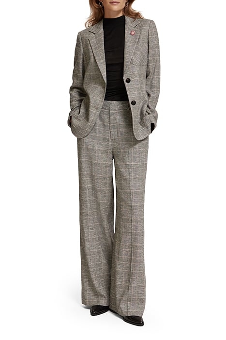 HANA - HIGH RISE WIDE LEG PRINCE OF WALES PANT PRINCE OF WAL 3