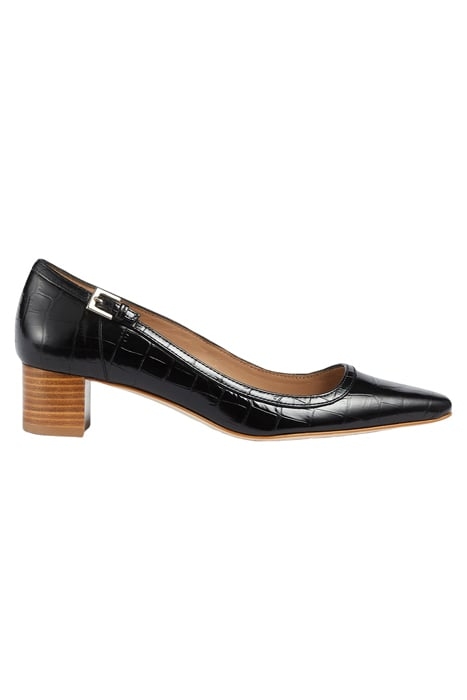 AMELIA BLOCKED STACK HEEL BLACK 1