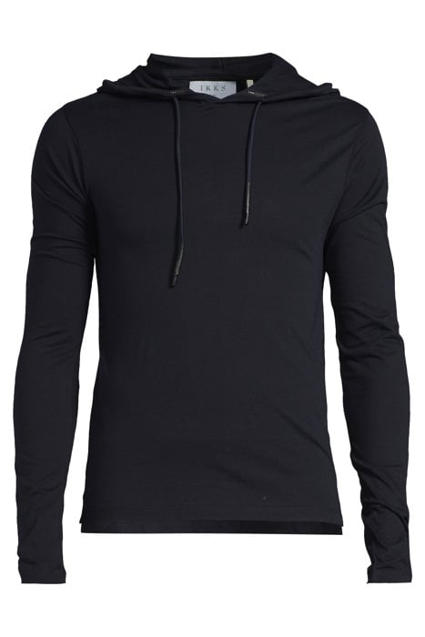 MEN'S BLUE ORGANIC HOODED T-SHIRT NAVY 3