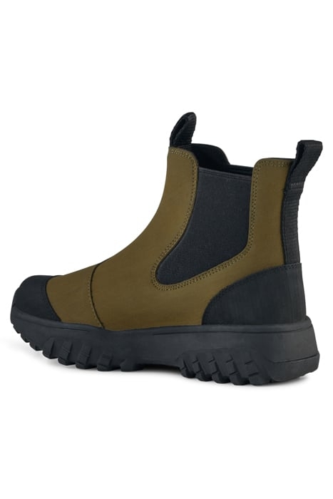 MAGDA RUBBER TRACK BOOT DARK OLIVE/BLACK 6