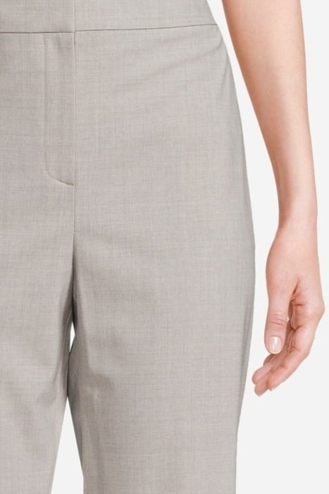 SLIM-STRAIGHT PANT IN GOOD WOOL LIGHT GREY MELANGE 4
