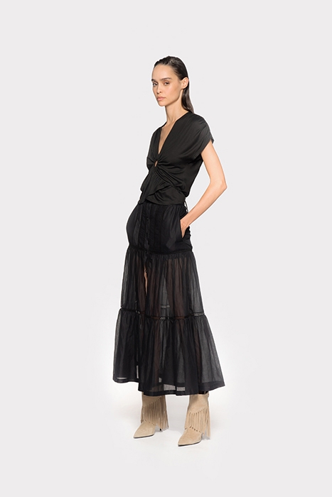 HANNOVER GONNA MUSSOLA RICAMO BLACK 6