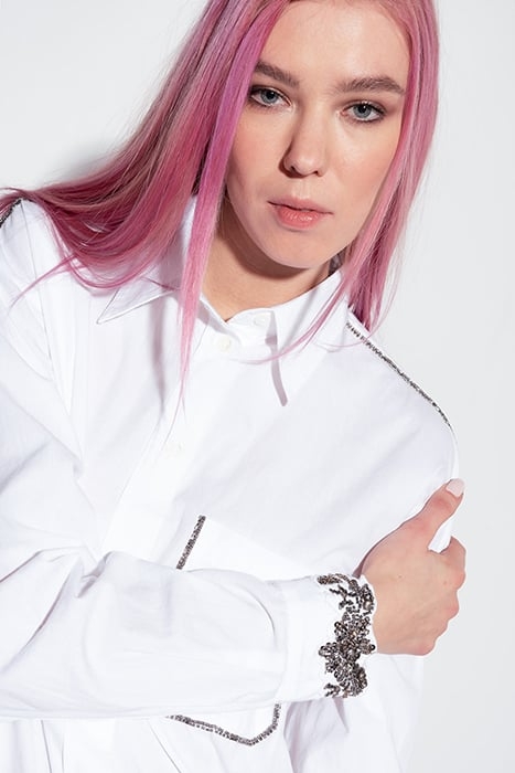 CANDIDA CAMICIA POPELINE RICAMATO RADIANT WHITE 6