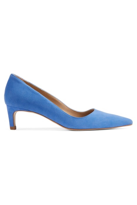 AVA POINTED PUMP BLUE 1