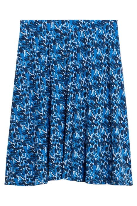 JADE ECO VERO JERSEY SKIRT BLUE PRINTED 2