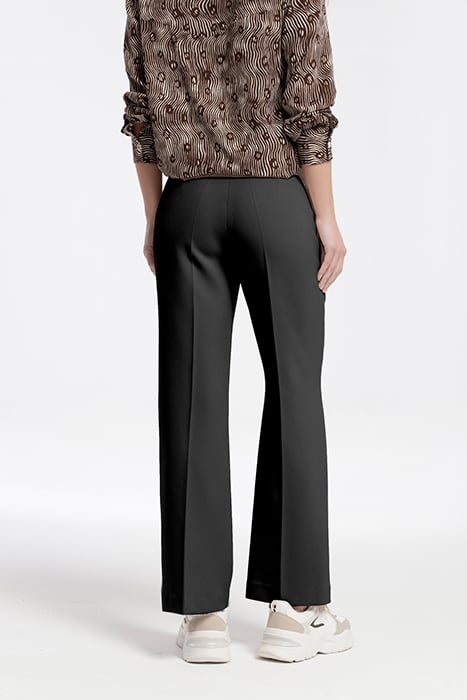 STRETCH PLAIN WAVE WATSON FLARED TROSUSERS BLACK 2