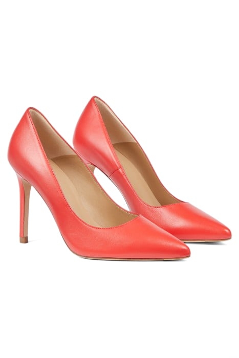 FERN POINTED COURT HEEL RED 2