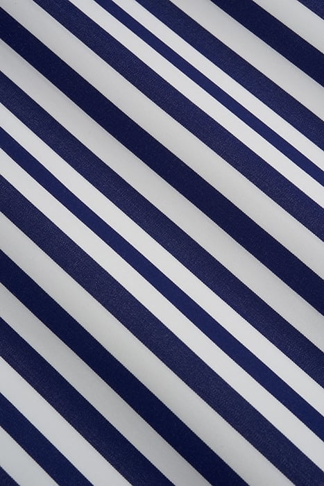 NAVY STRIPED TWILL EXTRA SLIM FIT SHIRT 8