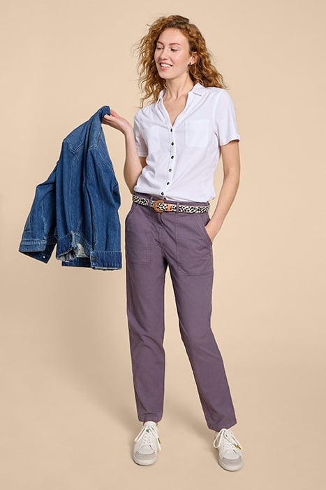 PENNY POCKET EMBROIDERED SHIRT PALE IVORY 2