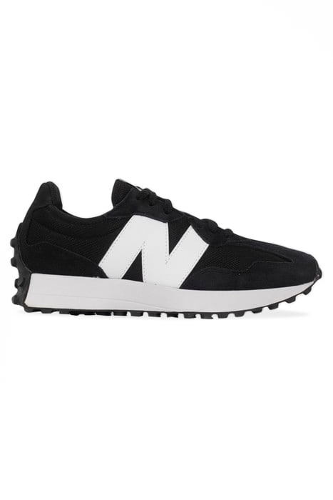 BLACK AND WHITE NEW BALANCE 327 TRAINERS BLACK 1