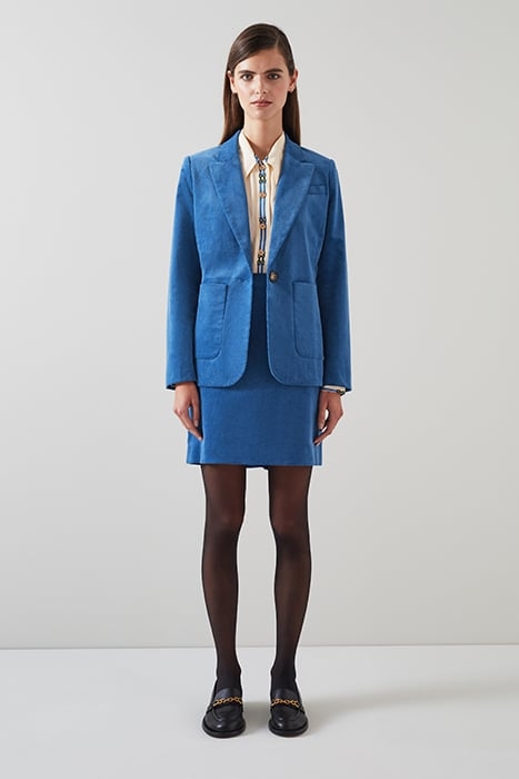 DEBORAH CORD BLAZER BLUE 1