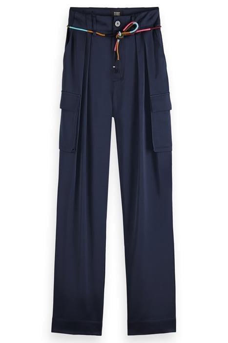 FAYE - HIGH RISE RELAXED TAPERED LEG PAPER BAG UTILITY PANT 4