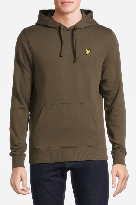 FOOTBALL WORLD GRAPHIC LS PULLOVER HOODIE OLIVE 1