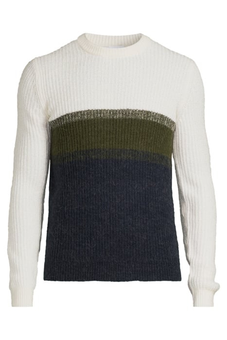 LS SWEATER CREAM/KHAKI 3